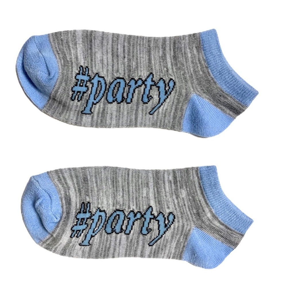 ❣️3/$15❣️ "# PARTY" Ankle Socks